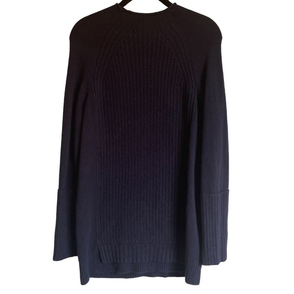 J Crew Wool Mockneck Tunic Sweater Navy Style H4391 - Picture 8 of 14